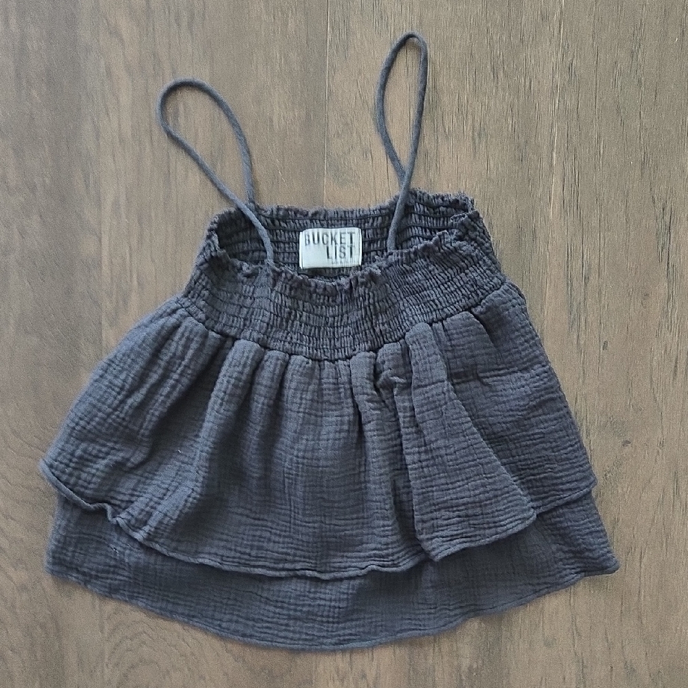 BUCKETLIST Charcoal Camisole Top